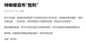 伊方已向美方提交10项停战条款，特朗普宣布美国取得“彻底且完全的胜利” ...